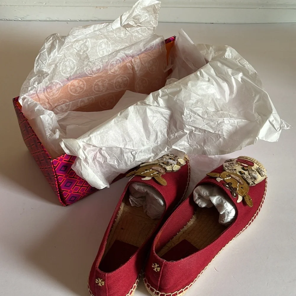 TORY BURCH RARE Espadrille Ozzie The Ox Lunar New Year